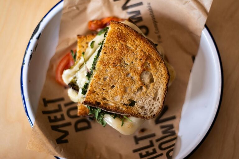 fried sandwich with fillings